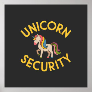 Unicorn Security: Keep the Magic Safe with a Touch Poster