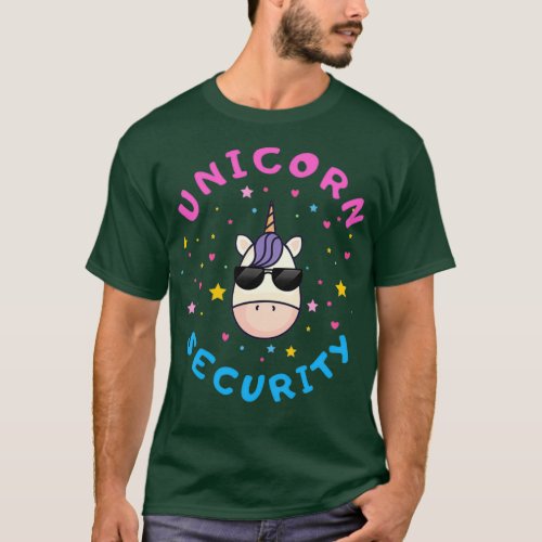 Unicorn Security Light Background T_Shirt