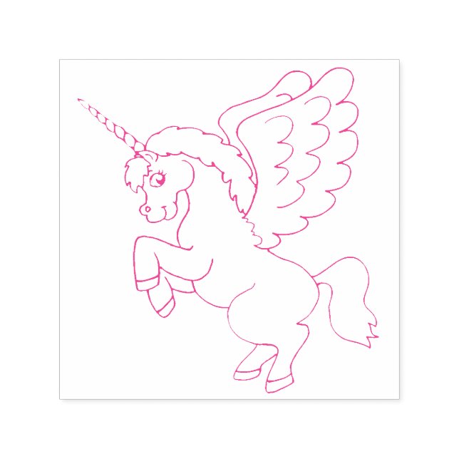 Unicorn Self-inking Stamp (Design)