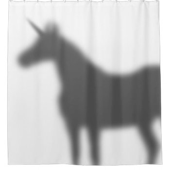 Unicorn Shadow Shower Curtain by opheliasart at Zazzle
