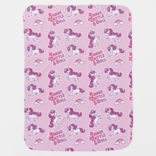 Unicorn Shake Rattle  Roll Baby Blanket