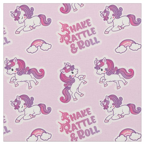 Unicorn Shake Rattle  Roll Fabric