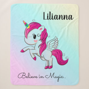 Unicorn Sherpa Blanket