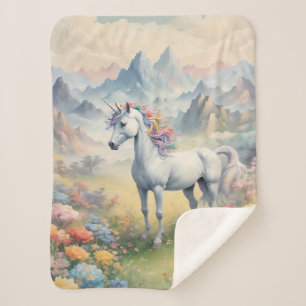 Unicorn Sherpa Blanket