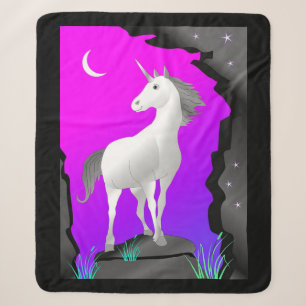 Unicorn Sherpa Blanket