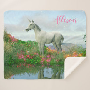 Unicorn Sherpa Blanket