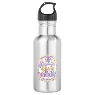 Unicorn Shine Like a Unicorn POD Ready Marketplace Stainless Steel Water Bottle