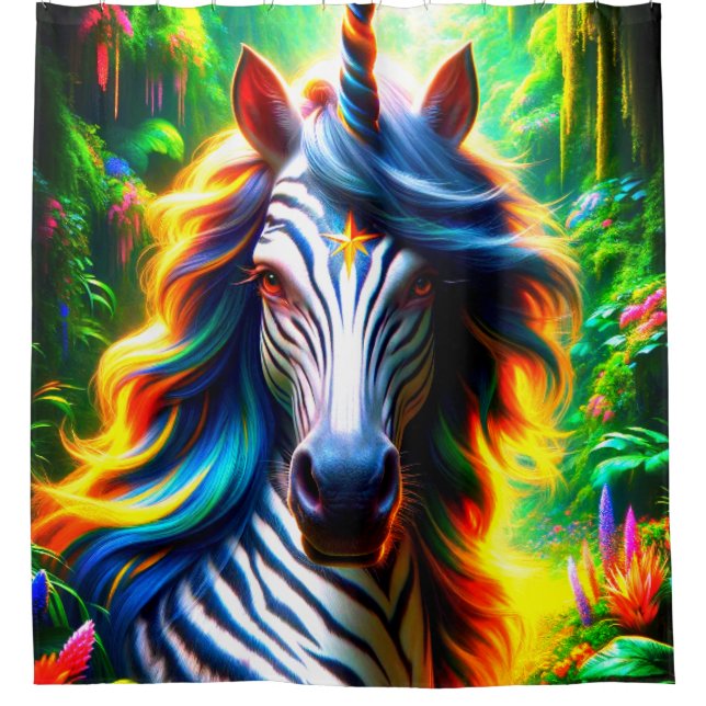 Unicorn Shower Curtain (Front)