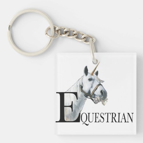 Unicorn side eye keychain