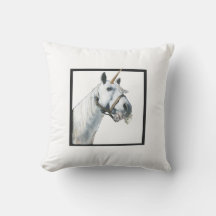 Unicorn side eye throw pillow