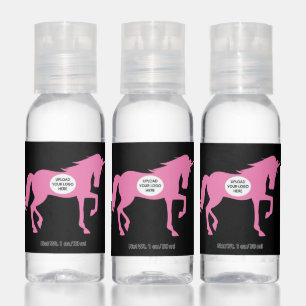 Unicorn Silhouette Business Name Logo Message Hand Sanitizer