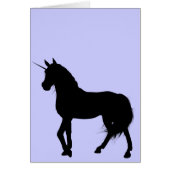 Unicorn Silhouette Card (Front)
