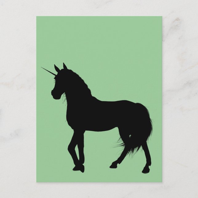 Unicorn Silhouette Postcard (Front)