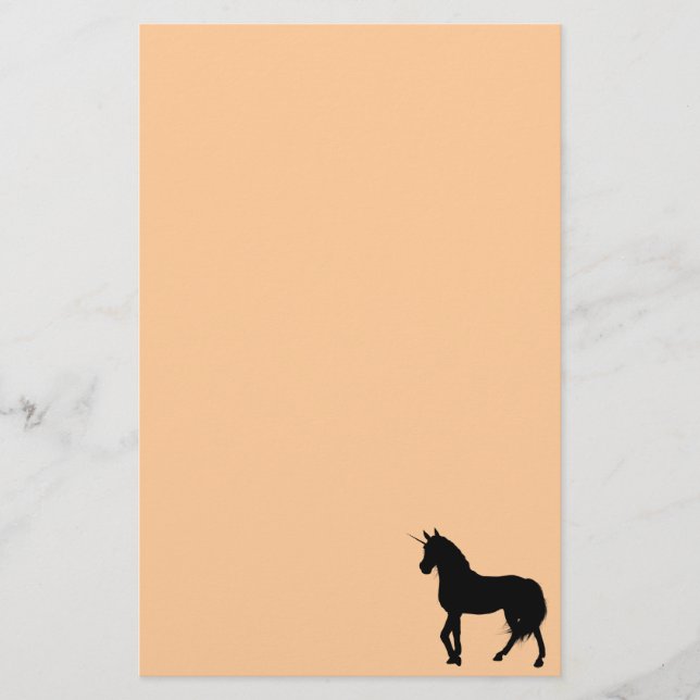 Unicorn Silhouette Stationery (Front)