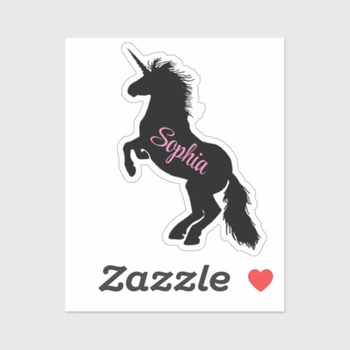 Unicorn Silhouette Sticker