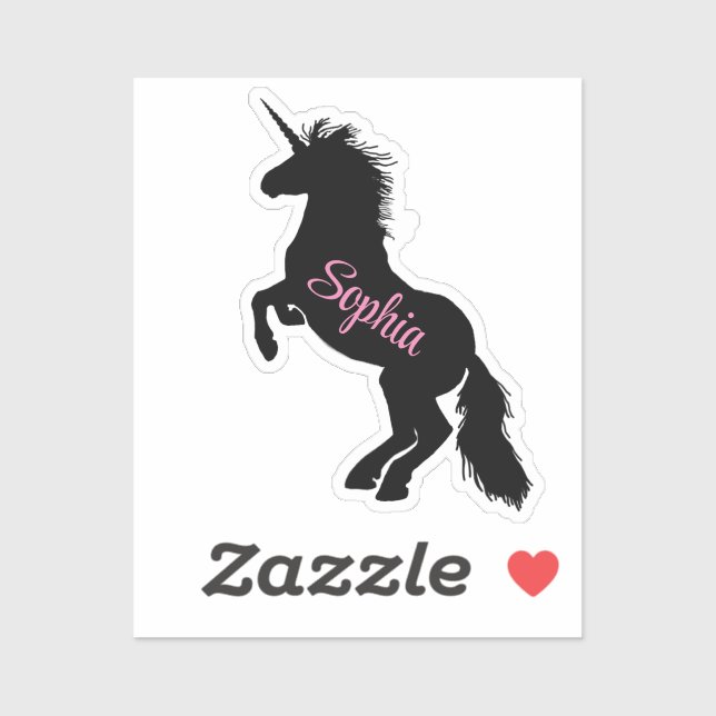 Unicorn Silhouette Sticker (Sheet)