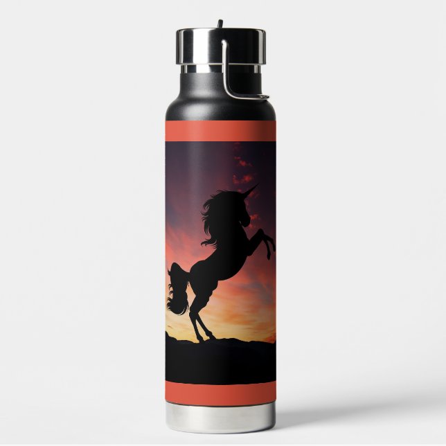 Unicorn Silhouette Water Bottle (Left)
