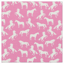 Unicorn Silhouettes Pink and White