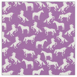 Unicorn Silhouettes Purple Fabric