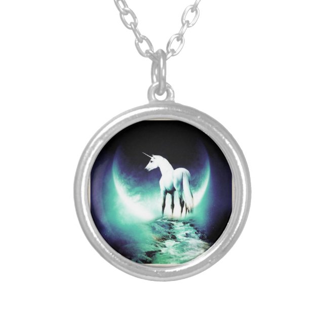 Unicorn Silver Plated Necklace (Front)