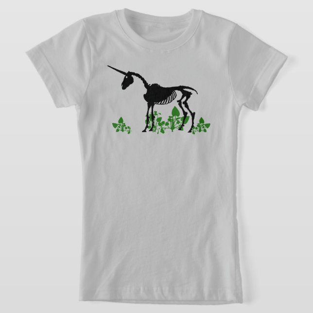 Unicorn Skeleton T-Shirt (Laydown)