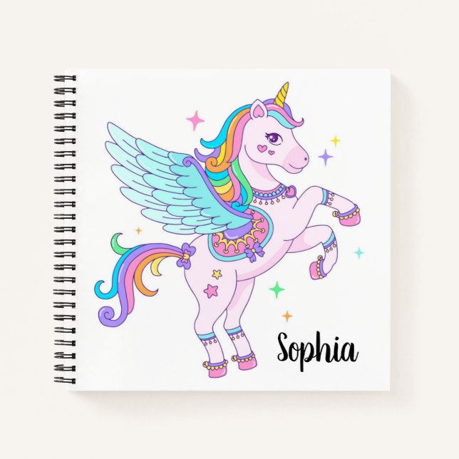 Unicorn Sketchbook Notebook (Front)