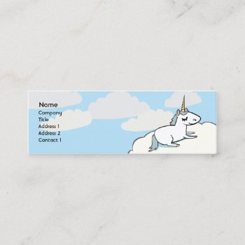 Unicorn - Skinny Mini Business Card by ZazzleProfileCards at Zazzle