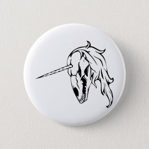 Unicorn Skull Button