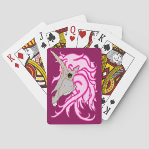 Unicorn Skull Poker Cards