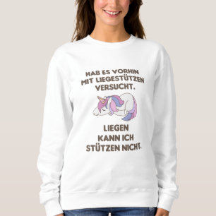 Unicorn Sleep Funny Saying Athlete Humor Sweatshirt