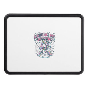 Unicorn Sleigh All Day Unicorn Charming Merch Desi Hitch Cover