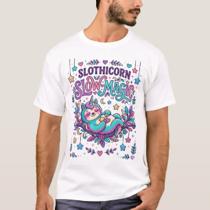 Unicorn Slothicorn Slow Magic Colorful Marketplace T-Shirt