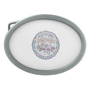 Unicorn Slothicorn Slow Magic Whimsical T-Shirt De Belt Buckle