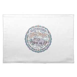 Unicorn Slothicorn Slow Magic Whimsical T-Shirt De Cloth Placemat