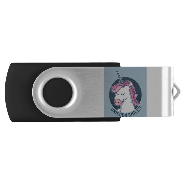 Unicorn Smiles Flash Drive (Front)