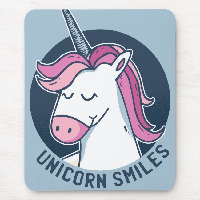 Unicorn Smiles Mouse Pad