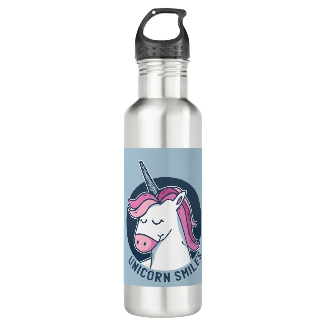 Unicorn Smiles Stainless Steel Water Bottle