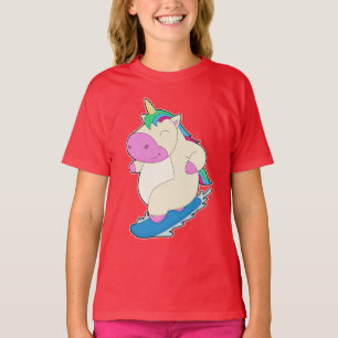 Unicorn Snowboard Winter sports T-Shirt