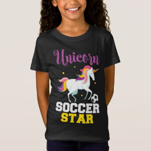 Unicorn Soccer Star T_Shirt