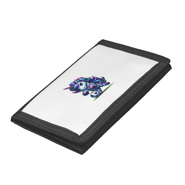 Unicorn Soccer Team Player Tank Top Trifold Wallet (Bottom)