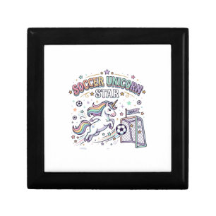 Unicorn Soccer Unicorn Star Funny Vector Design_1 Gift Box