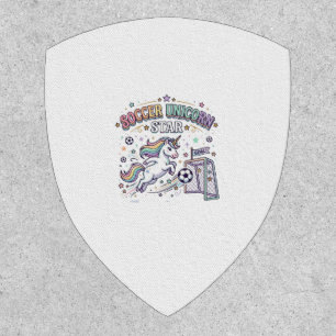 Unicorn Soccer Unicorn Star Funny Vector Design_1 Patch