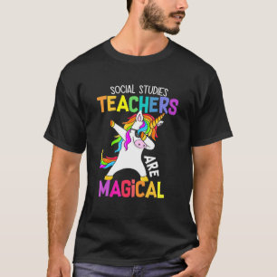 Unicorn Social Studies Love School Teacher Magical T-Shirt