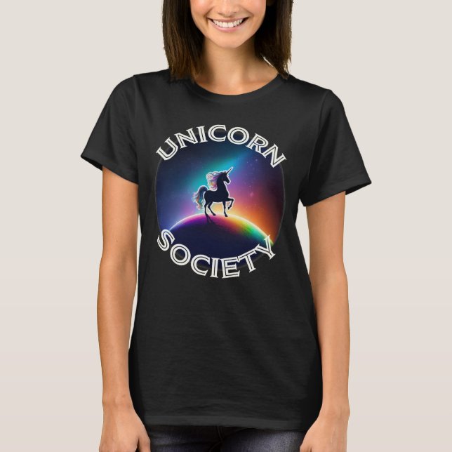 Unicorn Society Womens T-Shirt (Front)
