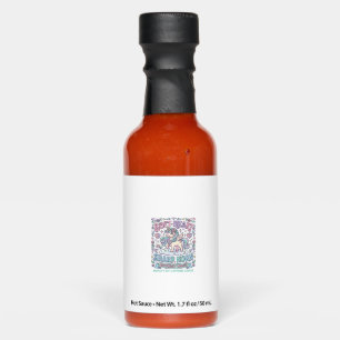 Unicorn Soft Heart Sharp Horn Bold Typography Prod Hot Sauces