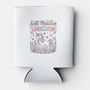 Unicorn Soft Meadow Unicorn Adorable Vector Design Can Cooler