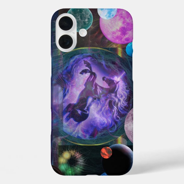 Unicorn Space iPhone 13 case (Back)
