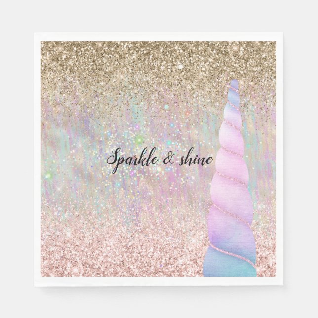 Unicorn Sparkle Napkins (Front)