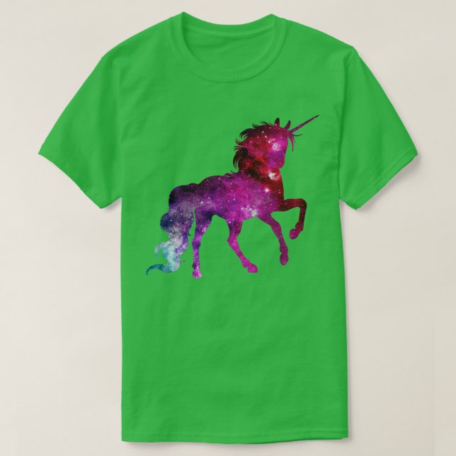 Unicorn Sparkle Space Galaxy (4) T-Shirt (Design Front)
