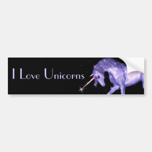 Unicorn Sparkles Bumper Sticker
